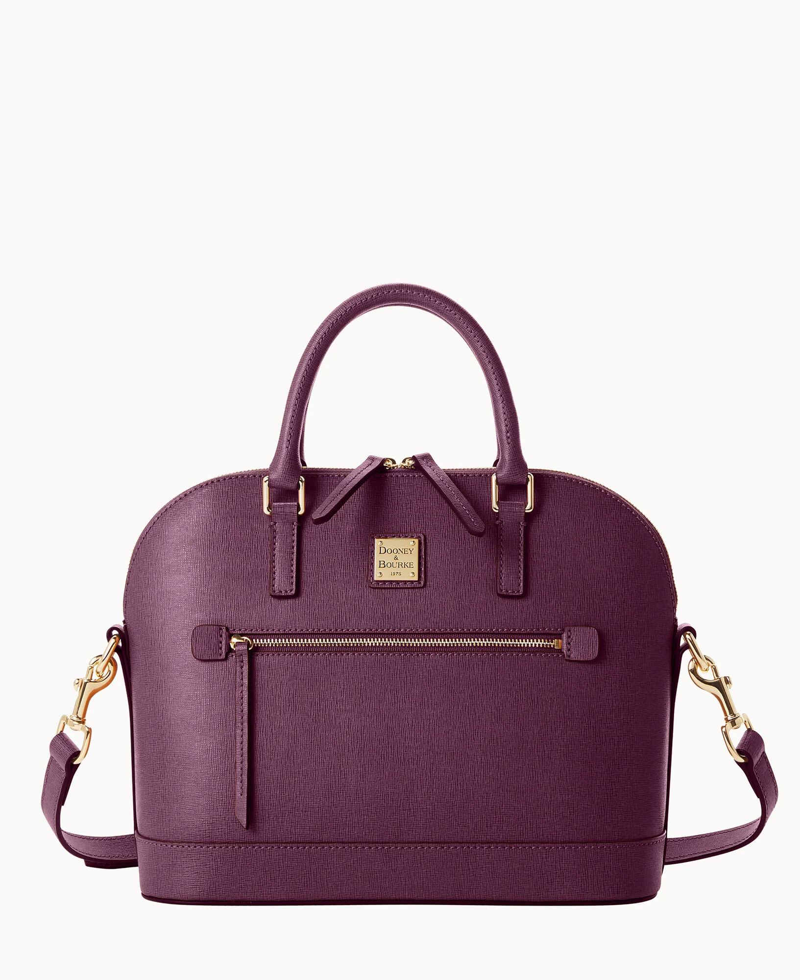 Saffiano Domed Zip Satchel - Image 74