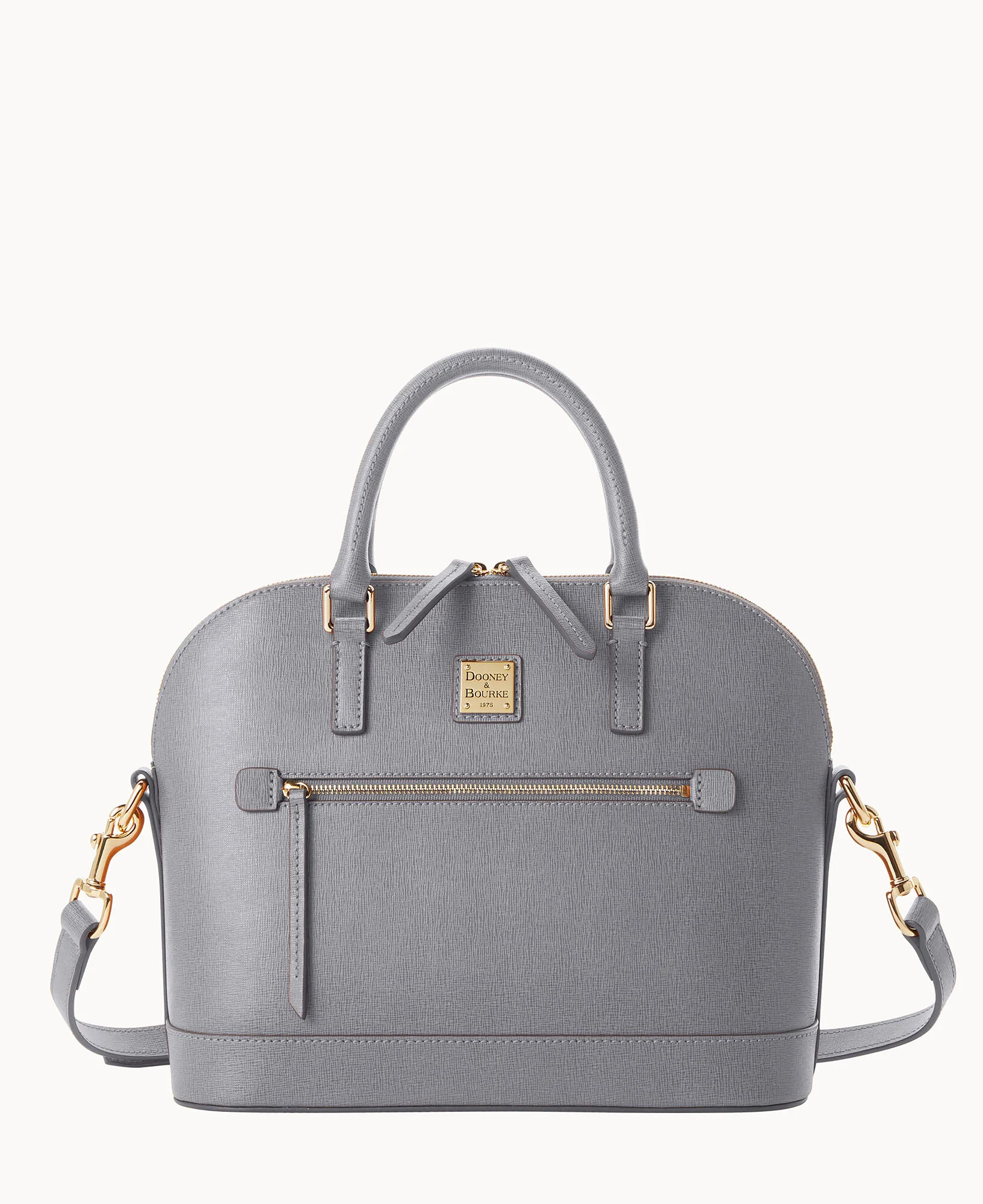 Saffiano Domed Zip Satchel - Image 77